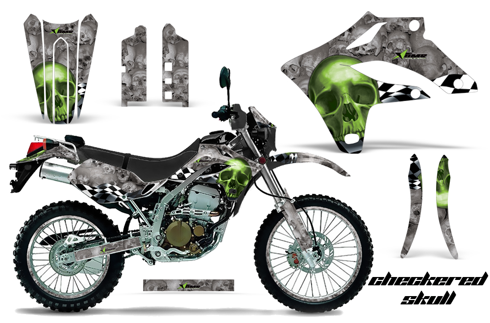 Kawasaki KLX250 04-07 Graphics Kit CS G Silver NPs